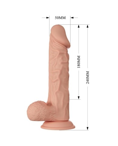 BAILE - BELLE RENCONTRE BURAQ GODE RÉALISTE FLEXIBLE 24 CM NATUREL
