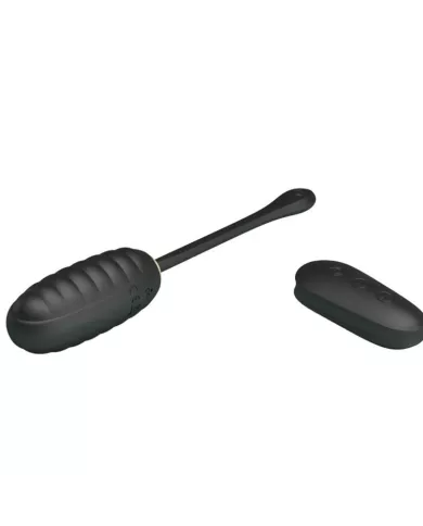 PRETTY LOVE - DOREEN OEUF VIBRANT RECHARGEABLE DE LUXE NOIR TÉLÉCOMMANDE