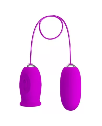 PRETTY LOVE - VIBRATEUR RECHARGEABLE DAISY DUAL EGG VIOLET