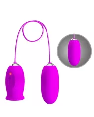 PRETTY LOVE - VIBRATEUR RECHARGEABLE DAISY DUAL EGG VIOLET PRETTY LOVE - VIBRATEUR RECHARGEABLE DAISY DUAL EGG VIOLET