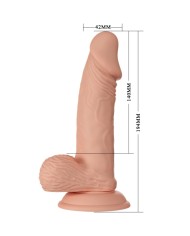 BAILE - BEAUTIFUL ENCOUNTER ZEBULON GODEMICHET RÉALISTE FLEXIBLE 19,4 CM NATUREL
