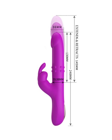 PRETTY LOVE - VIBRATEUR REESE AVEC ROTATION VIOLET