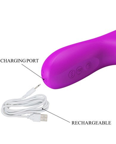PRETTY LOVE - VIBRATEUR REESE AVEC ROTATION VIOLET