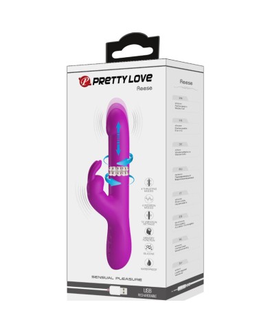 PRETTY LOVE - VIBRATEUR REESE AVEC ROTATION VIOLET
