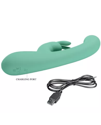 PRETTY LOVE - VIBRATEUR LAMAR LAPIN ET POINT G VERT