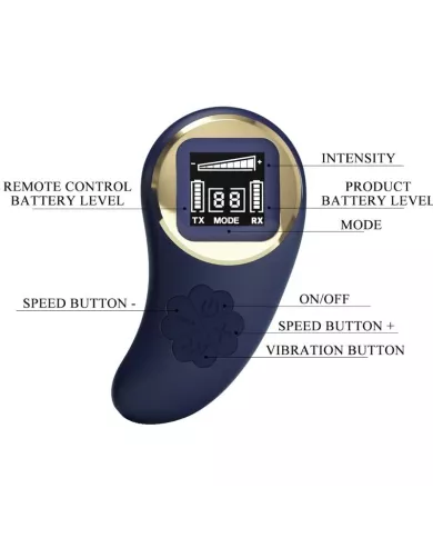 PRETTY LOVE - OEUF VIBRANT AVEC TÉLÉCOMMANDE VIVIAN BLUE