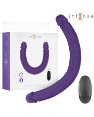 INTENSE - GUNTER DILDO DOUBLE VIBRATEUR 40 CM VIOLET TÉLÉCOMMANDE