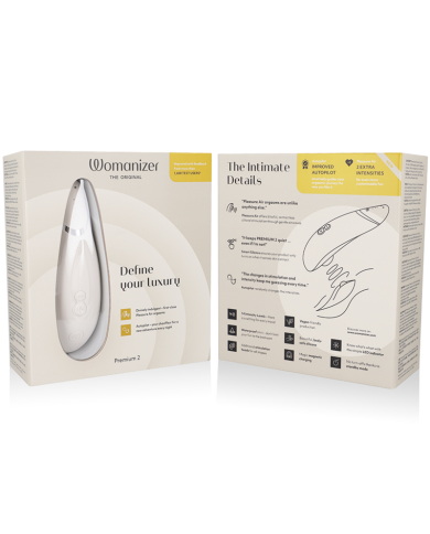 WOMANIZER - STIMULATEUR CLITORAL PREMIUM 2 GRIS CHAUD