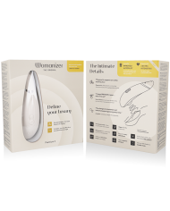 WOMANIZER - STIMULATEUR CLITORAL PREMIUM 2 GRIS CHAUD
