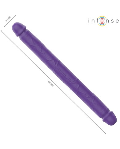 INTENSE - GUNTER DILDO DOUBLE VIBRATEUR 40 CM VIOLET TÉLÉCOMMANDE