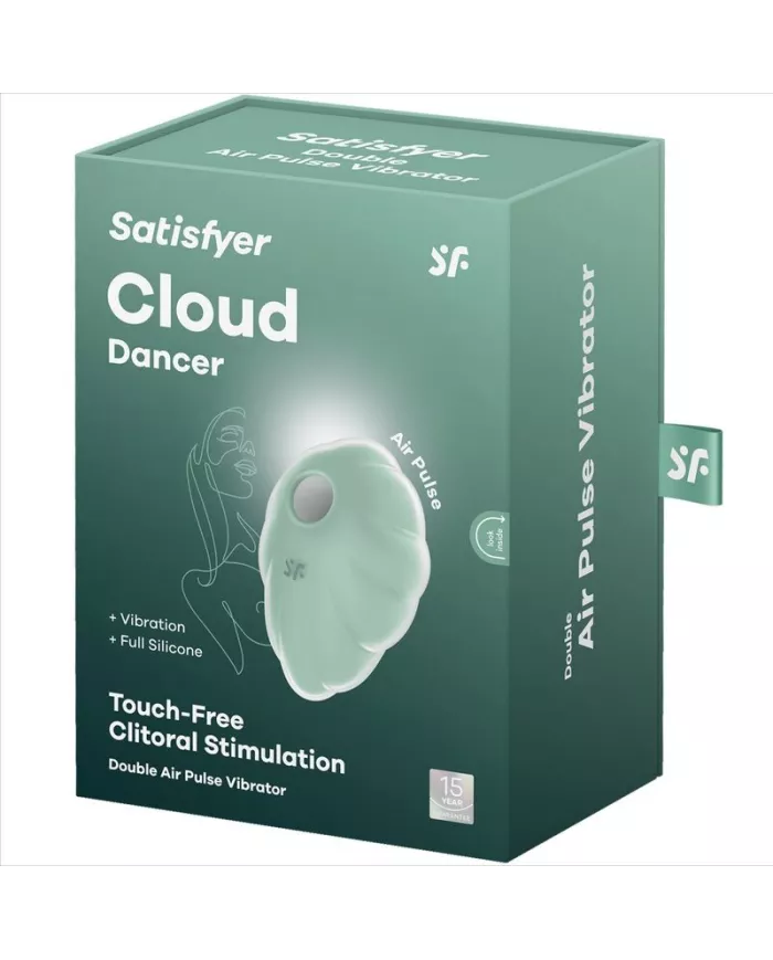 SATISFYER - VIBRATEUR CLOUD DANCER VERT AIR PULSE SATISFYER - VIBRATEUR CLOUD DANCER VERT AIR PULSE