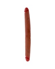 GET REAL - GODEMICHET EN SILICONE À DOUBLE EXTRÉMITÉ CARAMEL 40 CM