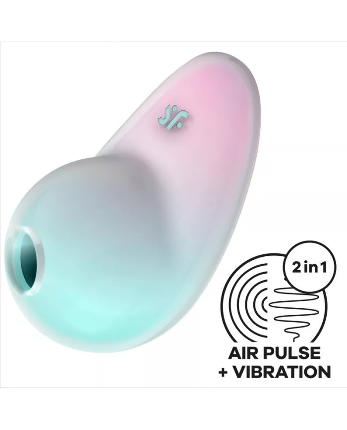 SATISFYER - STIMULATEUR PIXIE DUST BLEU AIR PLUSE