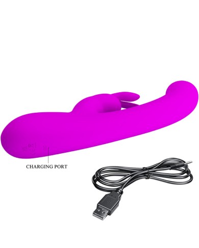 PRETTY LOVE - VIBRATEUR LAMAR LAPIN ET SPOT G VIOLET