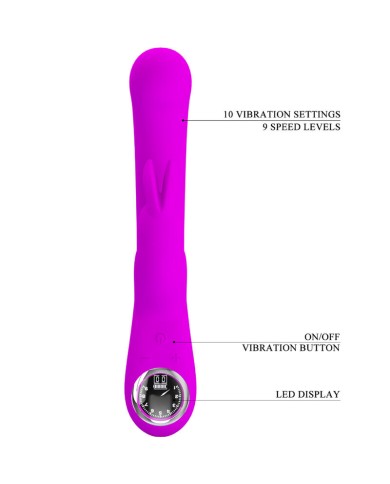 PRETTY LOVE - VIBRATEUR LAMAR LAPIN ET SPOT G VIOLET