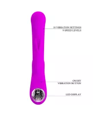 PRETTY LOVE - VIBRATEUR LAMAR LAPIN ET SPOT G VIOLET PRETTY LOVE - VIBRATEUR LAMAR LAPIN ET SPOT G VIOLET