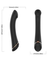 ARMONY - VIBRATEUR FALT HEAD SILICONE NOIR