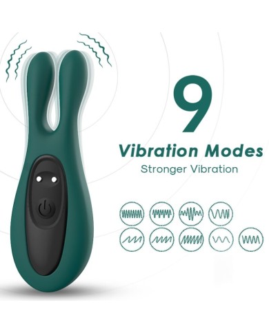 ARMONY - STIMULATEUR & VIBRATEUR LAPIN VERT