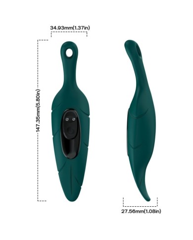 ARMONY - STIMULATEUR & VIBRATEUR VERT FEUILLE