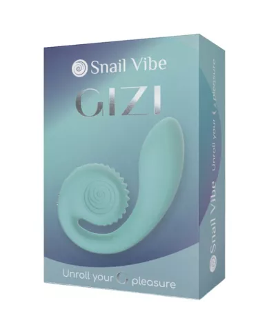 SNAIL VIBE - STIMULATEUR DOUBLE GIZI TURQUOISE SNAIL VIBE - STIMULATEUR DOUBLE GIZI TURQUOISE