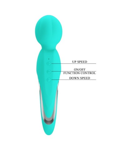 PRETTY LOVE - WALTER VIBRATEUR WAND AQUA VERT