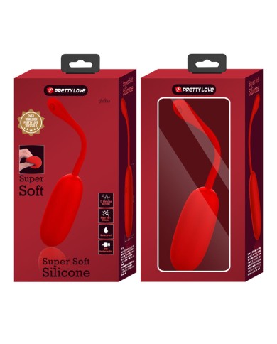 PRETTY LOVE - OEUF VIBRANT JULIUS IMPERMÉABLE-RECHARGEABLE ROUGE