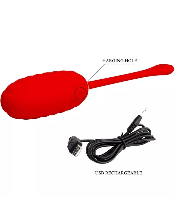 PRETTY LOVE - OEUF VIBRANT RECHARGEABLE KIRK ROUGE PRETTY LOVE - OEUF VIBRANT RECHARGEABLE KIRK ROUGE