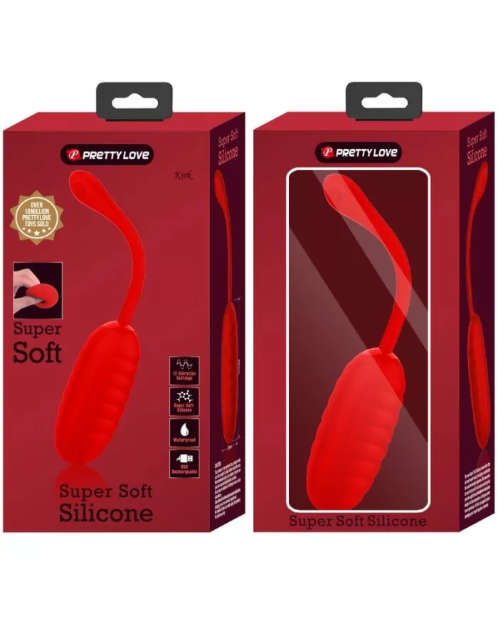 PRETTY LOVE - OEUF VIBRANT RECHARGEABLE KIRK ROUGE PRETTY LOVE - OEUF VIBRANT RECHARGEABLE KIRK ROUGE