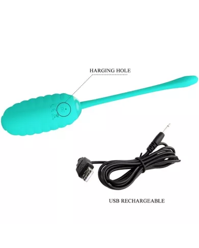 PRETTY LOVE - OEUF VIBRANT RECHARGEABLE KIRK AQUA VERT