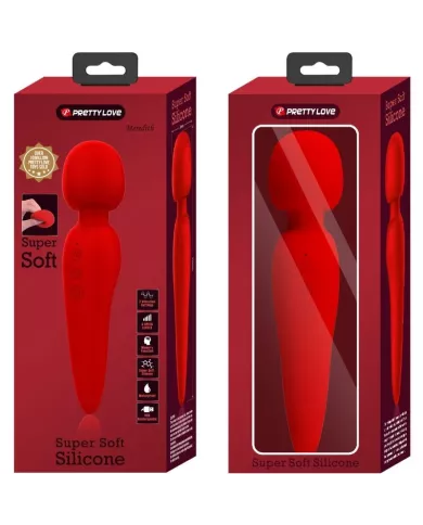 PRETTY LOVE - MASSEUR MEREDITH 12 MODES DE VIBRATION ROUGE