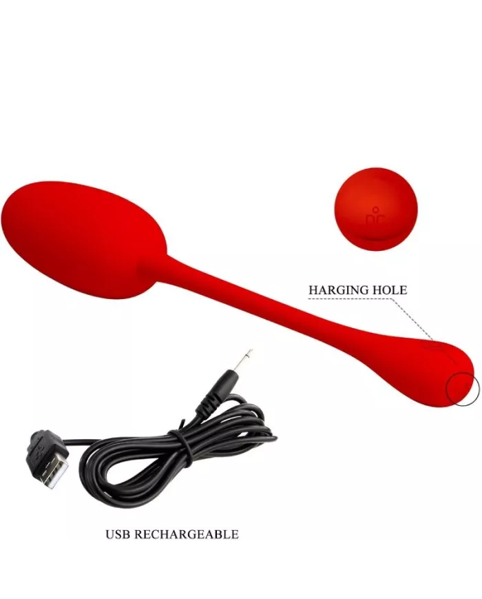 PRETTY LOVE - OEUF VIBRANT RECHARGEABLE KNUCKER ROUGE