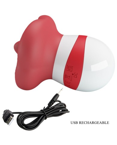 PRETTY LOVE - MINA STIMULATEUR DE LANGUE ROUGE CLAIR