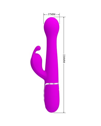 PRETTY LOVE - VIBRATEUR DEJON RABBIT 3 EN 1 MULTIFONCTION VIOLET