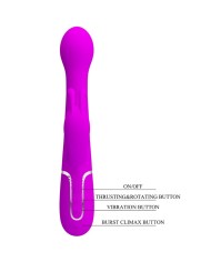 PRETTY LOVE - VIBRATEUR DEJON RABBIT 3 EN 1 MULTIFONCTION VIOLET