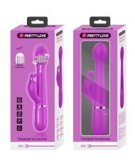 PRETTY LOVE - VIBRATEUR DEJON RABBIT 3 EN 1 MULTIFONCTION VIOLET