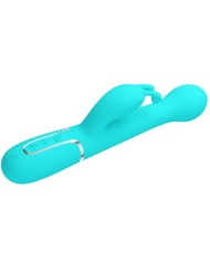 PRETTY LOVE - VIBRATEUR DEJON RABBIT 3 EN 1 MULTIFONCTION VERT AQUA