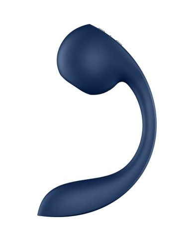 SATISFYER - PRO+ WAVE 4 STIMULATEUR POINT G ET IMPULSION D'AIR APPLICATION GRATUITE BLEU FONCÉ