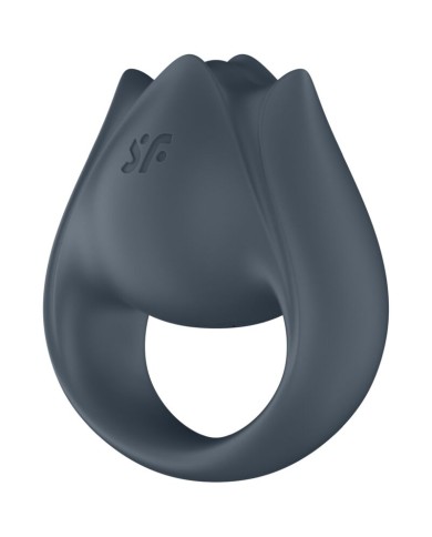 SATISFYER - PERFECT PAIR 2 MULTIVIBRATEUR 2 EN 1 ANNEAU PÉNIS ET STIMULATEUR DE DOIGTS GRIS