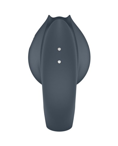 SATISFYER - PERFECT PAIR 2 MULTIVIBRATEUR 2 EN 1 ANNEAU PÉNIS ET STIMULATEUR DE DOIGTS GRIS