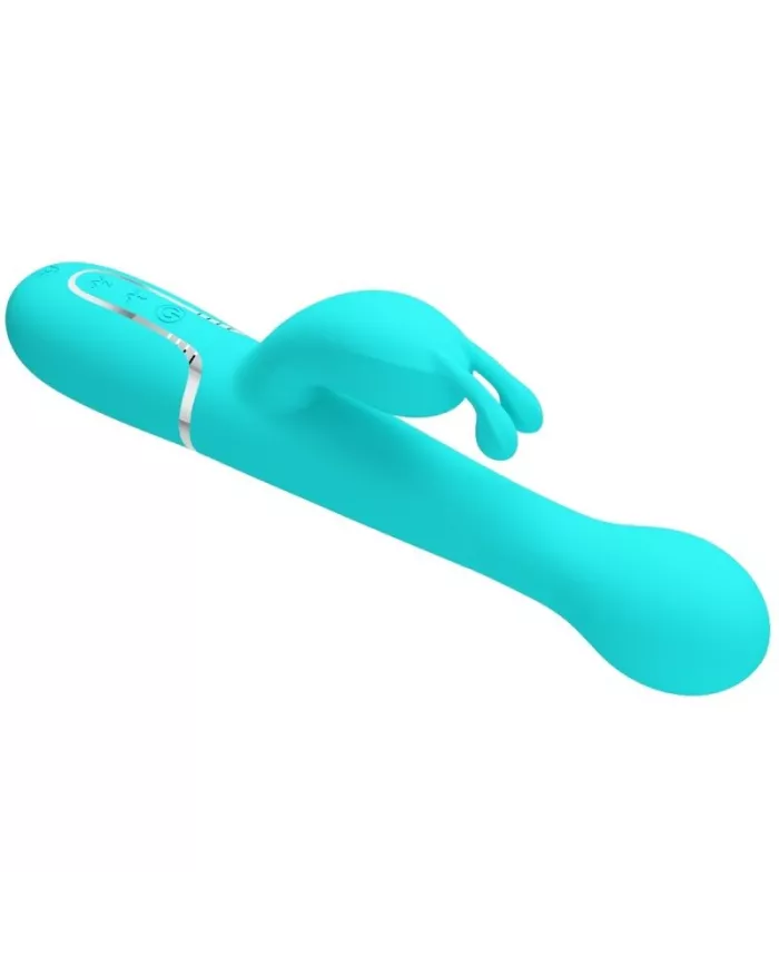 PRETTY LOVE - VIBRATEUR DEJON RABBIT 3 EN 1 MULTIFONCTION VERT AQUA PRETTY LOVE - VIBRATEUR DEJON RABBIT 3 EN 1 MULTIFONCTION VERT AQUA