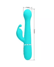 PRETTY LOVE - VIBRATEUR DEJON RABBIT 3 EN 1 MULTIFONCTION VERT AQUA PRETTY LOVE - VIBRATEUR DEJON RABBIT 3 EN 1 MULTIFONCTION VERT AQUA