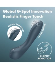 SATISFYER - VIBRATEUR PROGRAMME 12 VIBRATIONS G-SPOT WAVE 4 GRIS FONCÉ