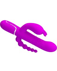 PRETTY LOVE - CAMMY TRIPLE VIBRATEUR MULTIFONCTION 4 EN 1 ROSE
