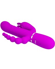 PRETTY LOVE - CAMMY TRIPLE VIBRATEUR MULTIFONCTION 4 EN 1 ROSE