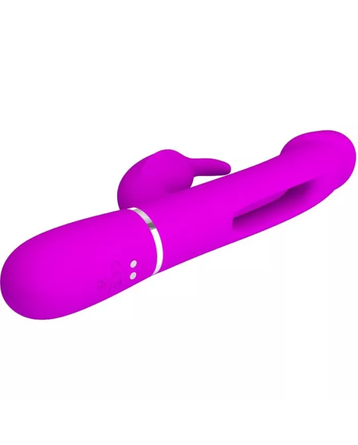 PRETTY LOVE - VIBRATEUR DEJON RABBIT 3 EN 1 MULTIFONCTION  FUCSIA