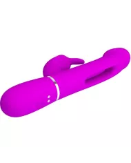 PRETTY LOVE - VIBRATEUR DEJON RABBIT 3 EN 1 MULTIFONCTION  FUCSIA