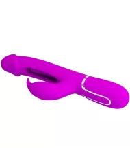 PRETTY LOVE - VIBRATEUR DEJON RABBIT 3 EN 1 MULTIFONCTION  FUCSIA
