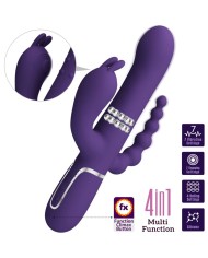 PRETTY LOVE - CAMMY TRIPLE VIBRATEUR MULTIFONCTION 4 EN 1 VIOLET