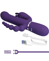 PRETTY LOVE - CAMMY TRIPLE VIBRATEUR MULTIFONCTION 4 EN 1 VIOLET