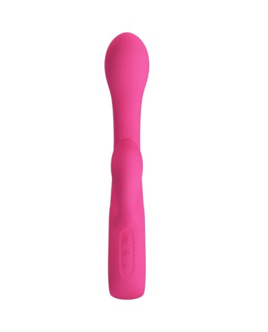 PRETTY LOVE - VIBRATEUR FRITZ RABBIT 12 VIBRATIONS ROSE